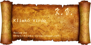 Klimkó Virág névjegykártya